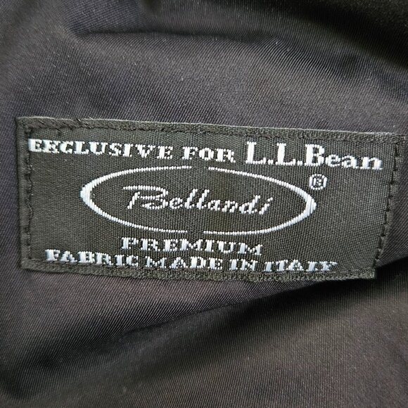 L.L. Bean Black Bellandi Italian Wool Double Breasted Pea Coat XL Reg 500027 - Picture 2 of 10